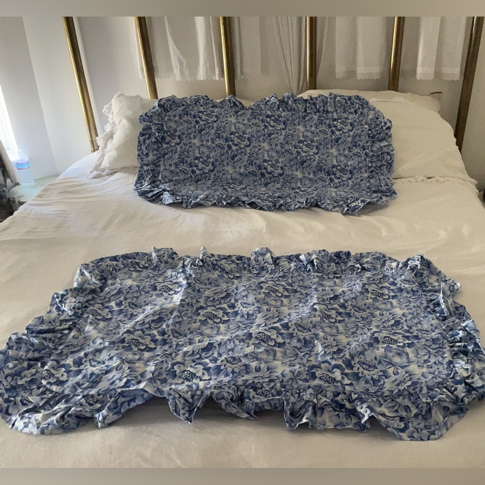 Laura Ashley Extra Oversized Ruffled Pillow Shams